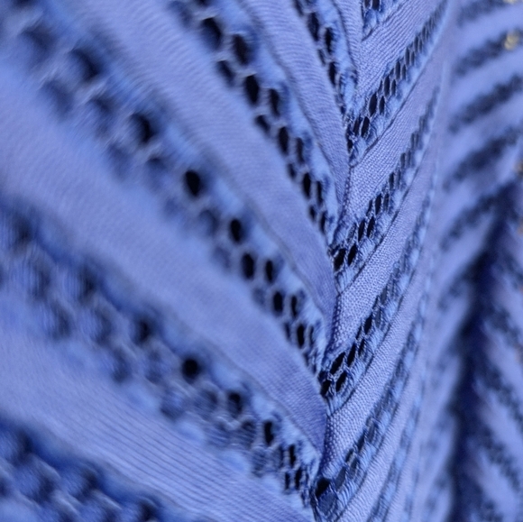 Mossimo Sleeveless Purple Fit n Flare Textured V Neck Dress Women XL - Picture 9 of 10